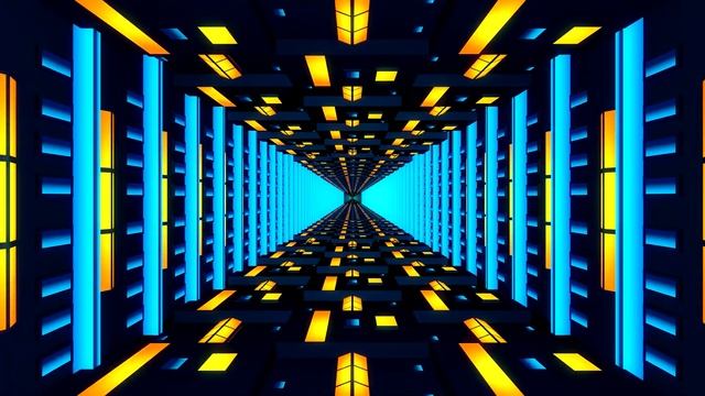 3D Rendered Animated Neon Tunnel Screensaver - Wallpaper, 4K UHD Background смотреть онлайн