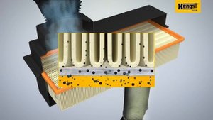 Фильтрация воздуха в двигателе - анимация работы и неисправности