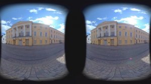 Trams in Helsinki Video 180° Senate Square. VR180 describes