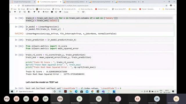 26 Multiple Linear Regression with Scikit-Learn | Artificial Intelligence Course | Datajango