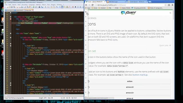jquery mobile part 2 inbox page смотреть онлайн
