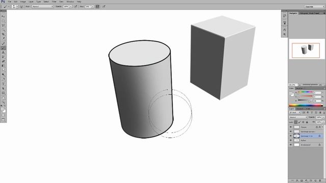 Рисование в Adobe Photoshop. Урок 02. Светотеневой рисунок. Часть 07