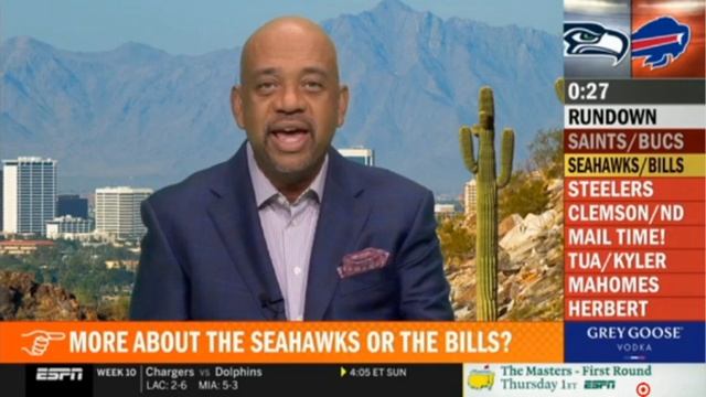 Michael Wilbon "heated" Seahawks loss to Bills 34-44 in game week 9 | Pardon the Interruption смотреть онлайн