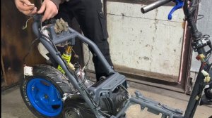 Honda Dio af-34 Установка мотора на раму