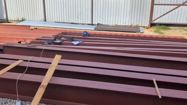 Варим колонны для навеса 12х12 с тэльфером