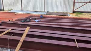 Варим колонны для навеса 12х12 с тэльфером