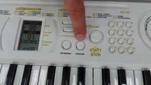 Огляд синтезатора Casio SA 80