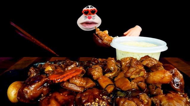 ASMR MUKBANG :) Rescue the steamed chicken! RealMouth Eating Show