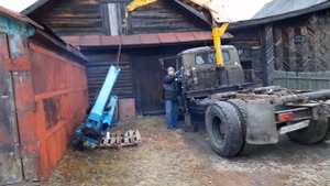 Поднимаем 1000 кг. манипулятором 4030П