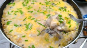 БЫСТРЫЙ И ВКУСНЫЙ ЖУЛЬЕН с курицей и грибами на сковороде! Самый вкусный рецепт жульен