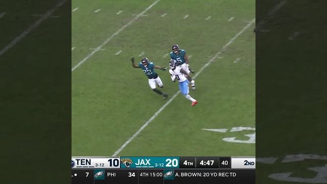 Calvin Ridley catches for a 20-yard Gain vs. Jacksonville Jaguars