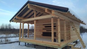 Баня 6 х 9м профилированного бруса 188х142мм. S=54м2.