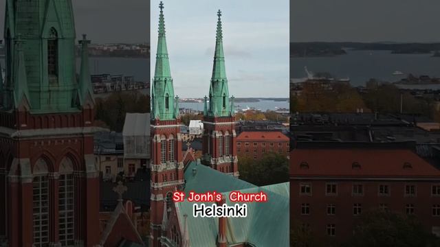 Flights over Helsinki, Ullanlinna St. John's Church #drone #dronevideo #helsinki