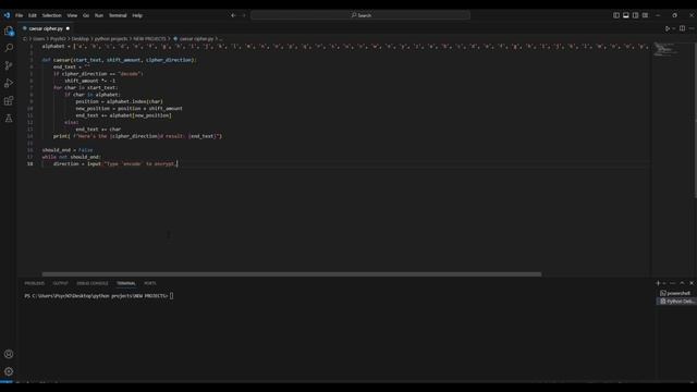 Caesar Cipher encrypt/decrypt tool using python