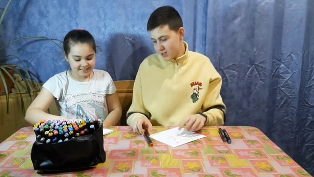 КТО ЛУЧШЕ НАРИСУЕТ 3-МЯ МАРКЕРАМИ ПОЛУЧИТ 1000$ ! РИСУЕМ 3-МЯ МАРКЕРАМИ ЧЕЛЛЕНДЖ !