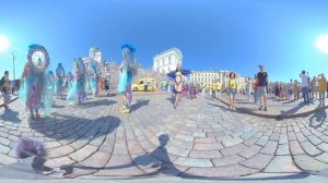 Samba Carnival 2019 in Helsinki on Senate Square. Video 360°