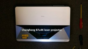 Changhong Chiq B7u лазерный 4К проектор разборка и чистка