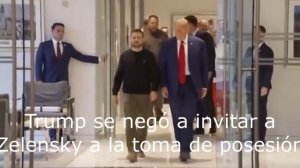 Trump se negó a invitar a Zelensky a la toma de posesión