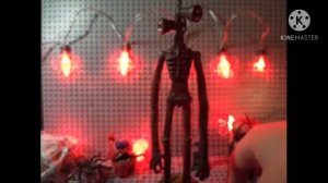 Сиреноголовый из пластилина.