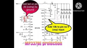 LG 32 inch backlight problem || inverter section MP3378 ic overload protection solution
