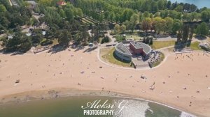 Helsinki, Hietsu Beach from a drone. #helsinki #dronevideo #drone