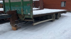 Прицеп трал низко Рамная площадка