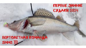 Первые зимние судаки 2024г