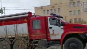 Ural Next Fire Department with siren yelp, air-horn and Ural Fire Department with siren yelp