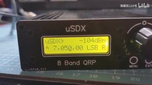 Chinese-made uSDX 8 band QRP transceiver