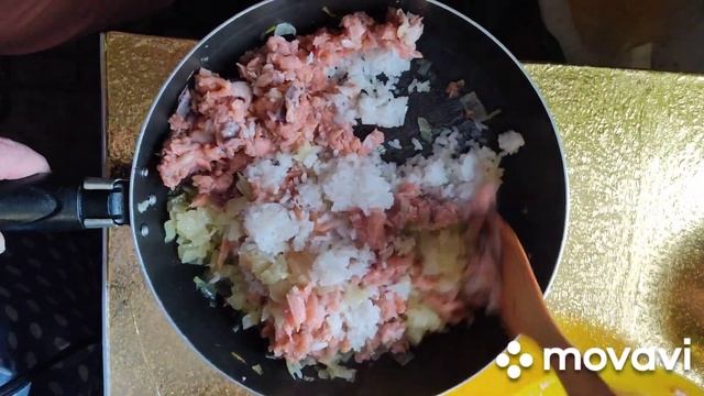 ПИРОГ С ГОРБУШОЙ с слоёным тестом.РЕЦЕПТЫОТ БАБУШКИ#пироги#рыбныйпирог #бабушкинырецепты #