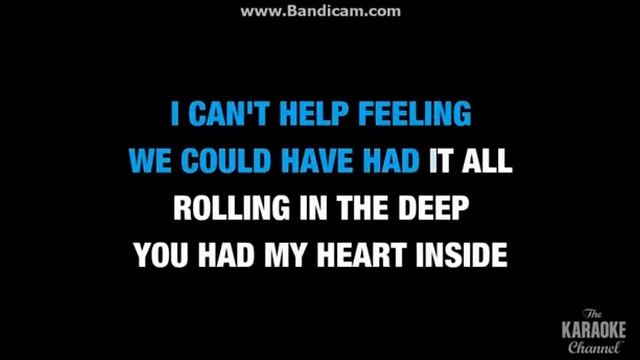 Rolling in the deep karaoke lyrics