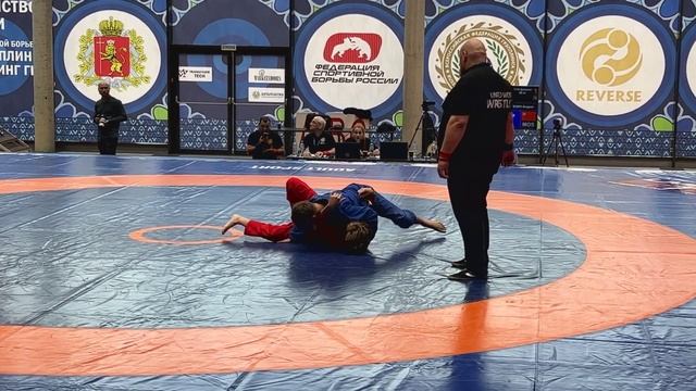 Первенство России Грэпплинг-ги 2023/Алексютин Юрий (R) VS Желудевич Андрей/14-15 лет/до 59 кг.