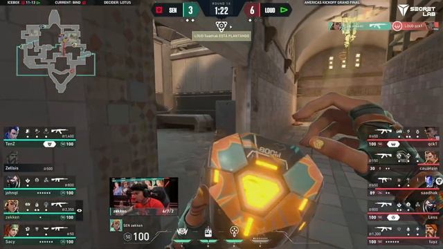 LOUD vs SEN — VCT Americas Kickoff — Gran Final — Mapa 4