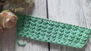 Потрясающий объемный узор для шапки и не только..