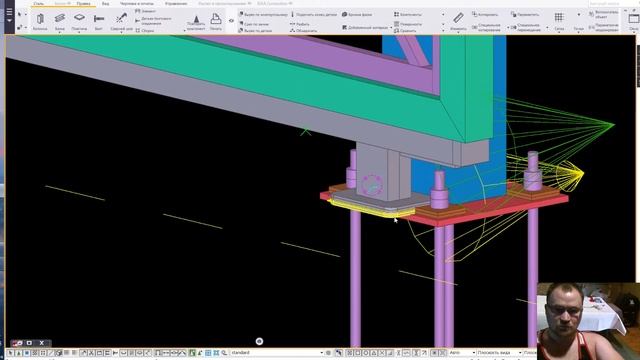 Проектирование навеса 11х11. Откатные ворота. Часть 6