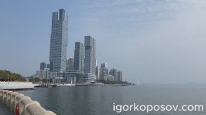 Шэньчжэнь #7 Shenzhen 12.2024 Метро-Порт Шэкоу Shekou Port. Мост Шэньчжэнь-Гонконг. Набережная.