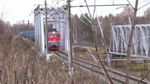 Электровоз ВЛ80с-428 с грузовым поездом на перегоне Киселиха - Каликино