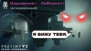 Destiny 2 сезон "Сплайсер" - Удаление: Лабиринт (искаженный) (без обходного кода) 🔴279