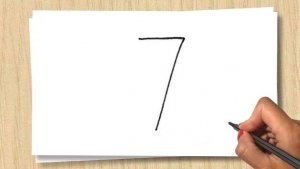 Рисуем Спикер Мена с ножами из цифры 7 Скибиди Туалет _ Рисунок из цифры