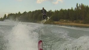 Вейк-бординг за гидроциклом 15.09.13