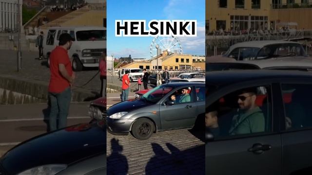 Helsinki, Retro Car Parade on Market Square #helsinki #retrocar #love