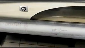 Плоттер HP DESIGNJET 510 в работе