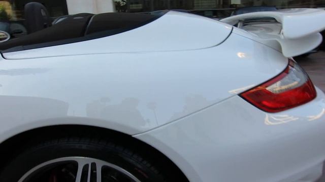 2008 Porsche 911 Turbo Cabriolet White Cocoa 6 speed Celebrity Owned смотреть онлайн