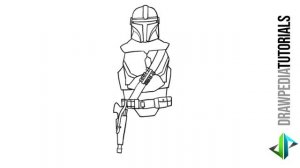 [DRAWPEDIA] HOW TO DRAW *NEW* MANDALORIAN SKIN from FORTNITE - STEP BY STEP DRAWING TUTORIAL