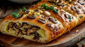 Картофельный пирог с грибами