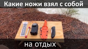 Какие ножи взял с собой на отдых и немного про заточку в полевых условиях.