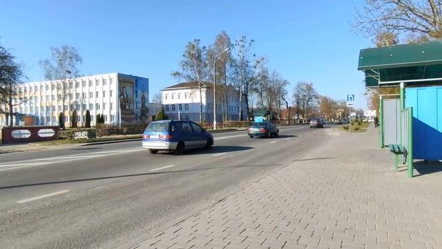 Щучин от почты на  улОстровского к автовокзалу