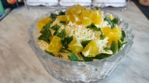 Салат апельсиновый на праздники.