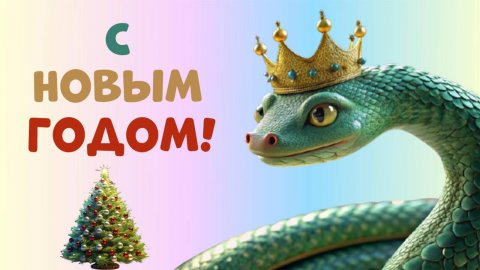 Новогоднее поздравление от королевской змеи#новогоднеепоздравление #сновымгодом2025#сновымгодом