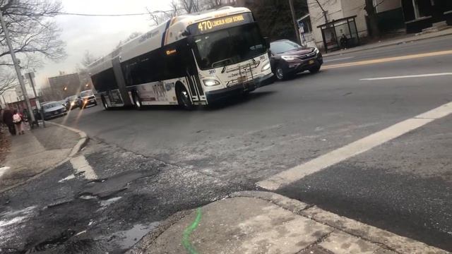Bee-Line Bus New Flyer XDE60 School Tripper Route 470 To Lincoln High School #360 Yonkers Ave HYBRI